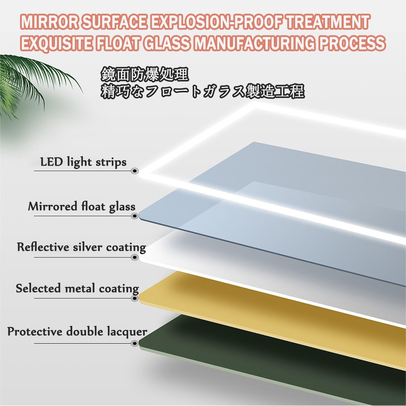 Specchio Bagno Contenitore Con Luce ，Mobile Bagno Con Specchio，Ampia Capacità Di Archiviazione, Tocco Intelligente, Design Antiappannamento, Adatto A Molteplici Scenari(Gray,70cm/27.5in)