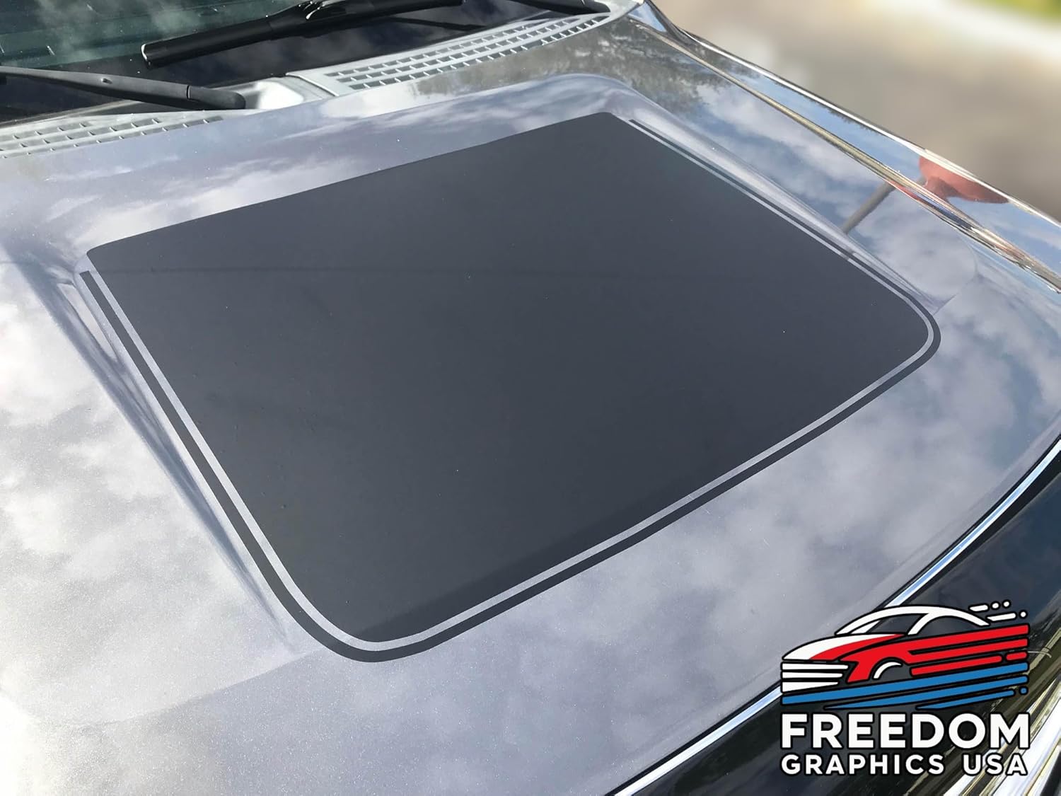 Graphics for Ford F-150 2009-2014 Center Hood Stripe – Premium Vinyl Decals Kit, Custom Truck Stripes Stickers, Made in USA, Precision-Cut, Multiple Colors