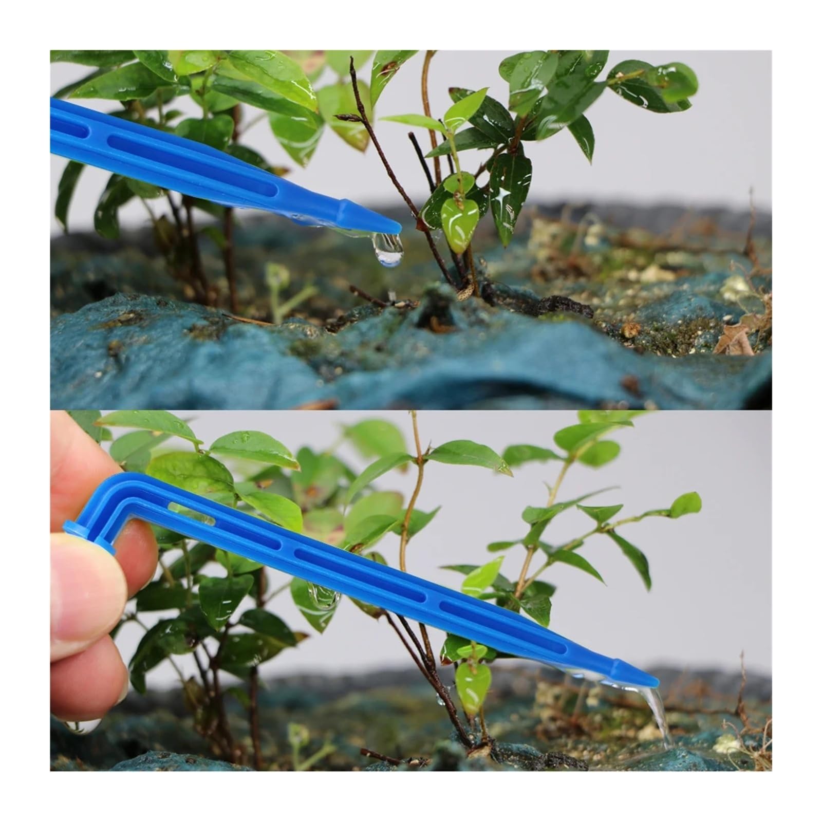 Kit Riego por Goteo 100-10M 4/2 Vías 8L for Plantas en Maceta | Sistema de riego por goteo con gotero for riego de plantas en maceta.(Ax10m kit)