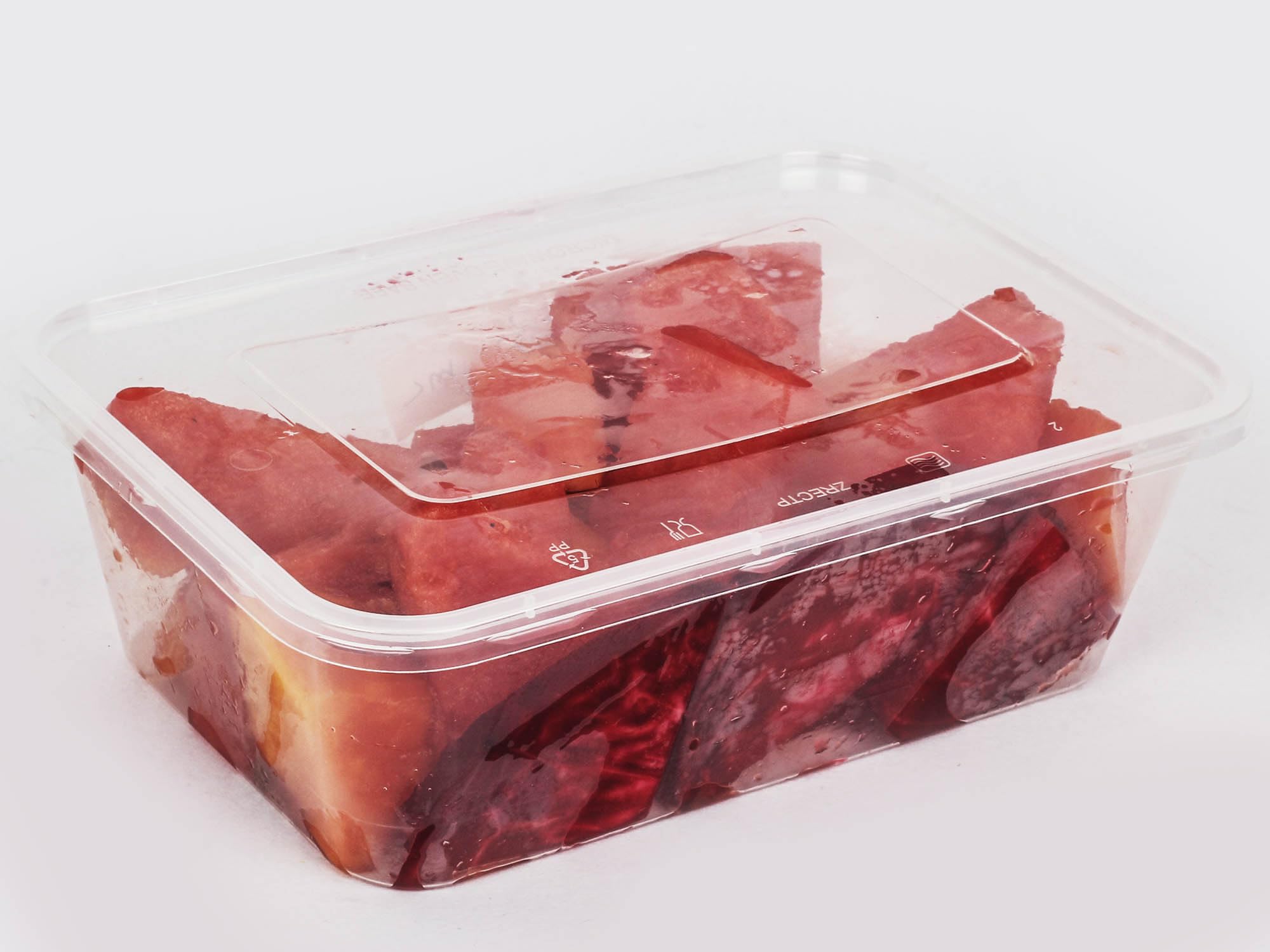 Rectangular Microwave Plastic Food Containers with Lids (250, 750ml)