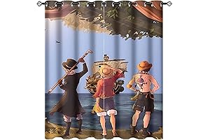 Anime Printed Curtains for Bedroom