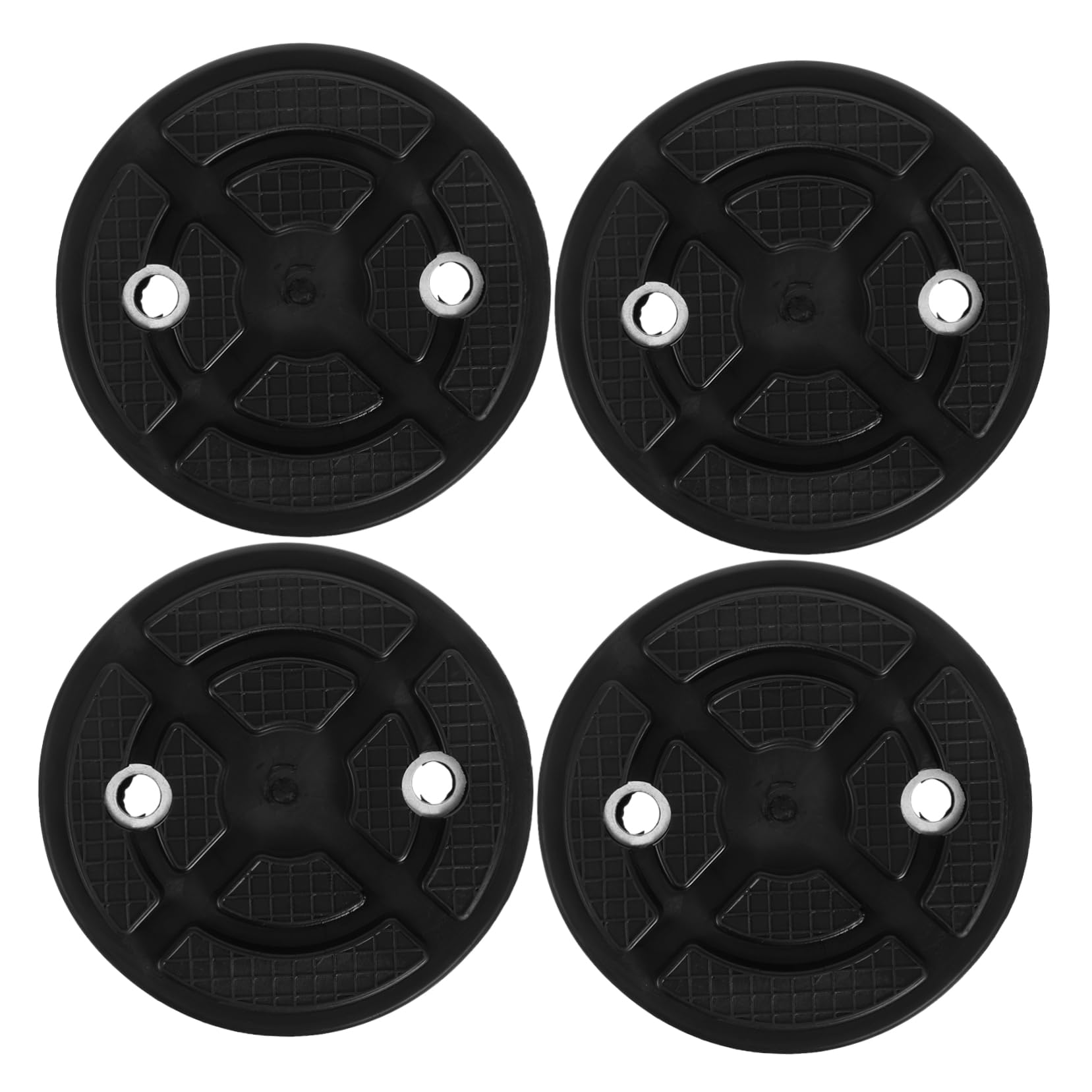 4 Stück Gummipuffer für Zwei Säulen Hebebühnen 10,8cm Schwarz