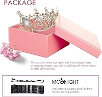 Vista 7 de Corona de boda para novia, tiara de princesa con diamantes de imitación para mujer, corona de reina de graduación, concurso, corona de boda nupcial