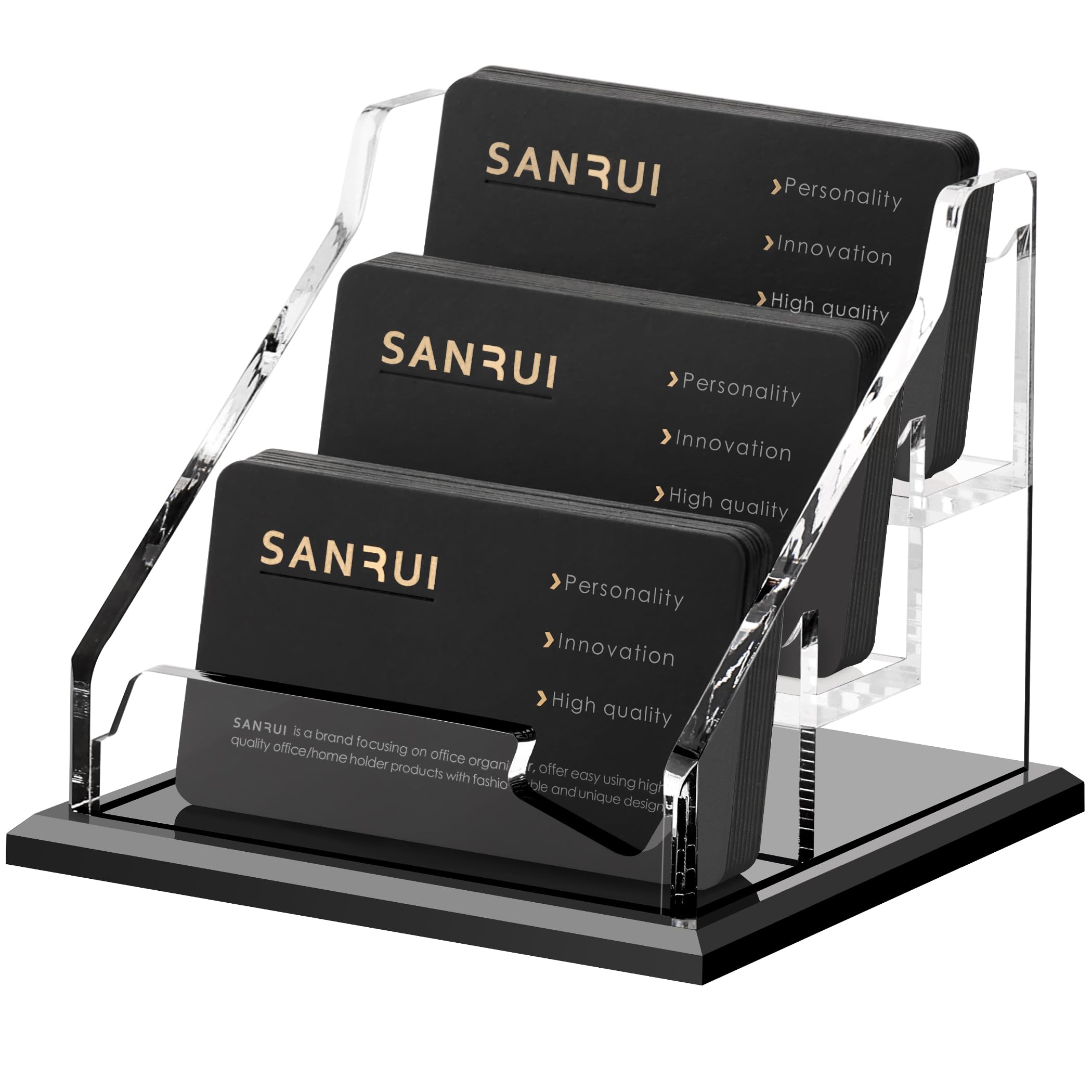 SANRUI Business Card Holder - 1 Slot Acrylic -12