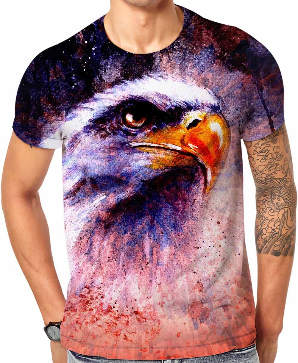 Cndiyike 3D Printed Graphic Short Sleeve T-Shirts for Men