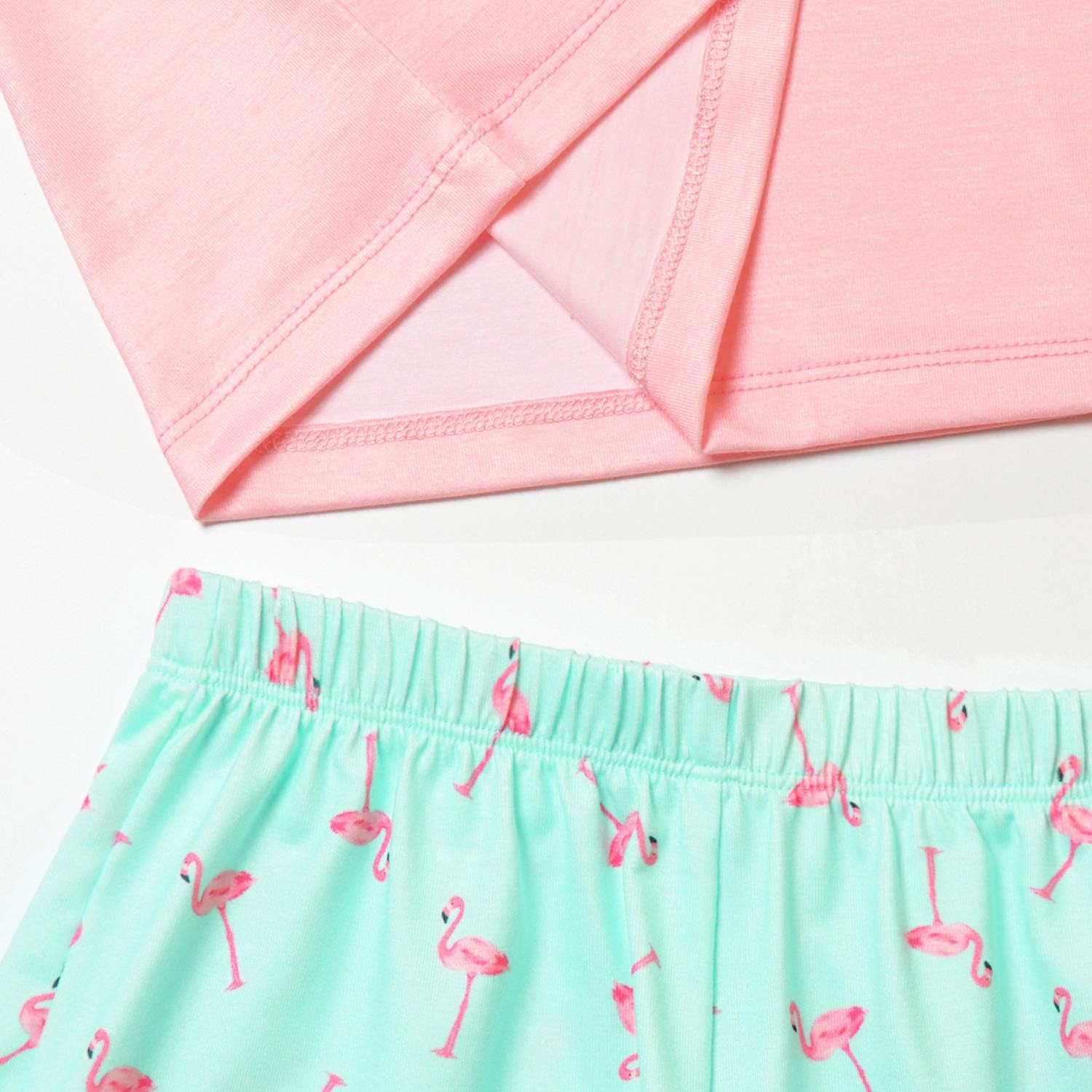 QPANCY Matching Girls & Dolls Pajamas Unicorn Pj Sets Summer Cotton Sleepwear - Image 5