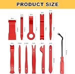 Menbyci 12 Pack Car Trim Removal Tool Kit with Canvas Bag, Panel Door Window Audio Pry Tool Kit, Auto Clip Pliers Fastener Terminal Remover, Push Pin Puller, Dashboards, Car Upholstery Repair Tools