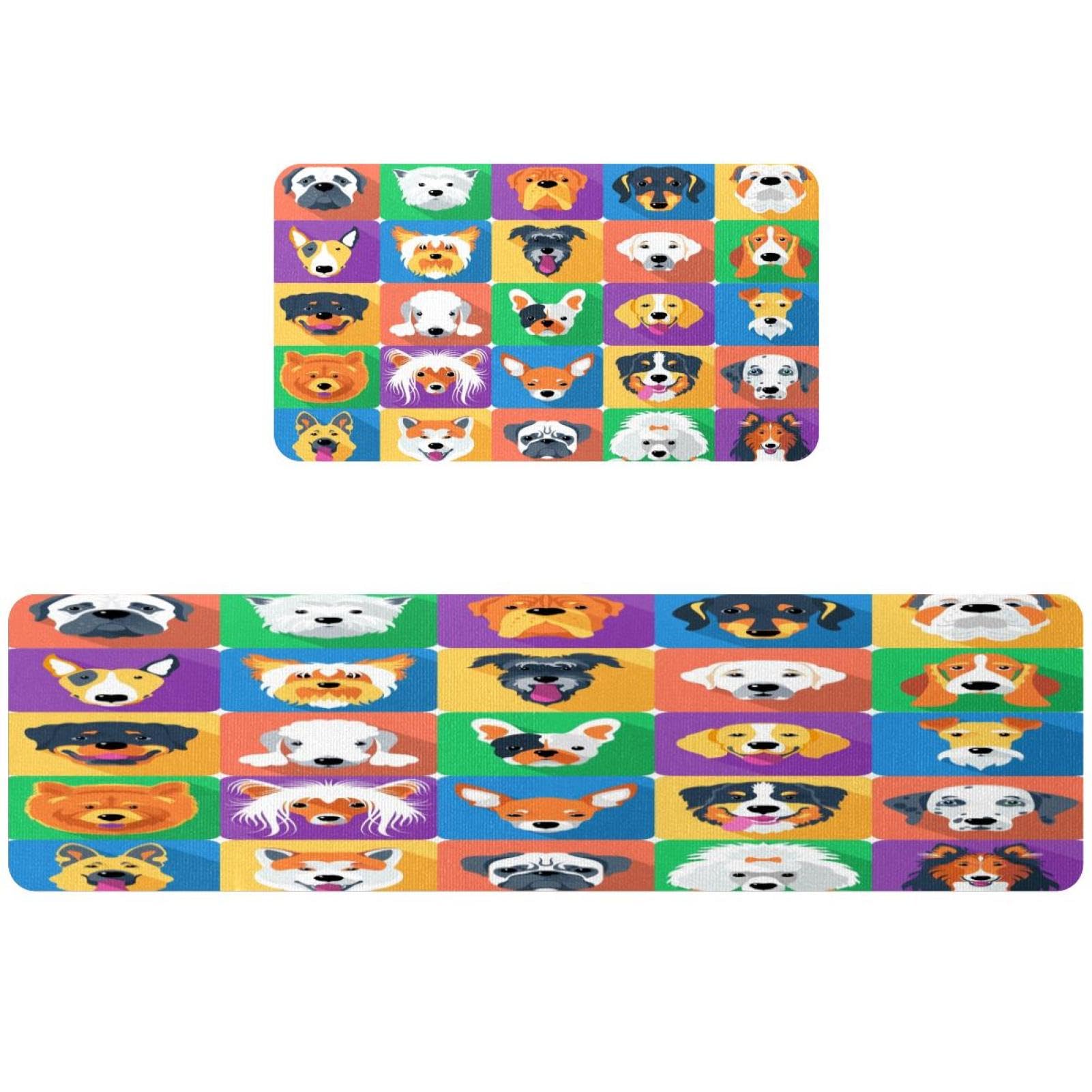 Tapetes de cocina antideslizantes VAPOKF de alta absorción y base lavable juego de 2