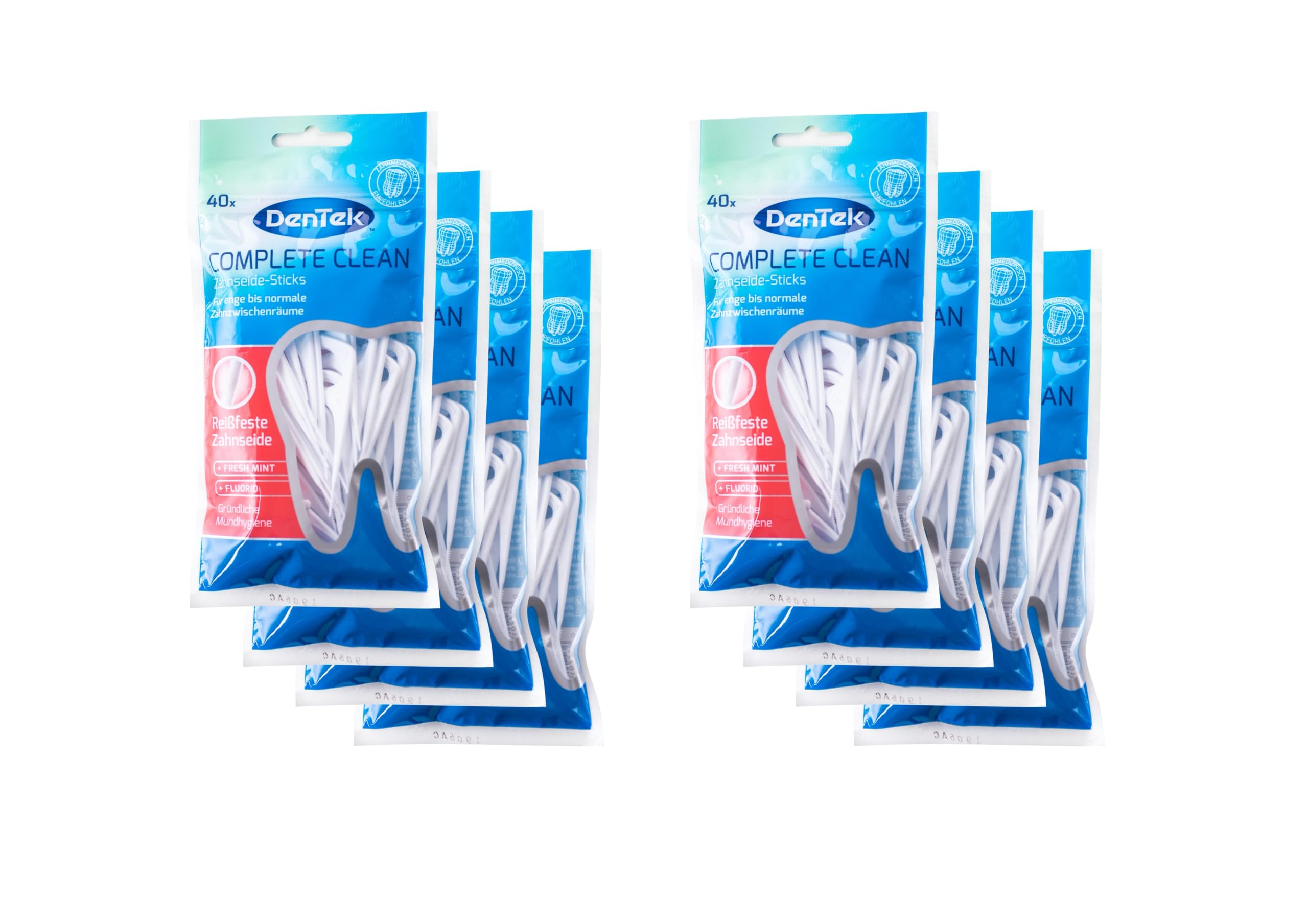 8x DenTek Complete Clean Zahnseide Sticks