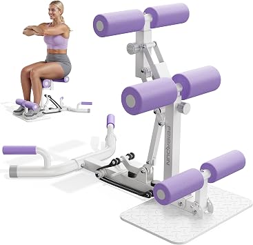 FEIERDUN Squat Machine for Women, Adjustable Deep Squat & Glutes Trainer, Low Impact Core & Lower Body Workouts, Push Up Board & Strength Training, Easy to Assemble Home Gym Equipment, 400Lbs Weight Capacity