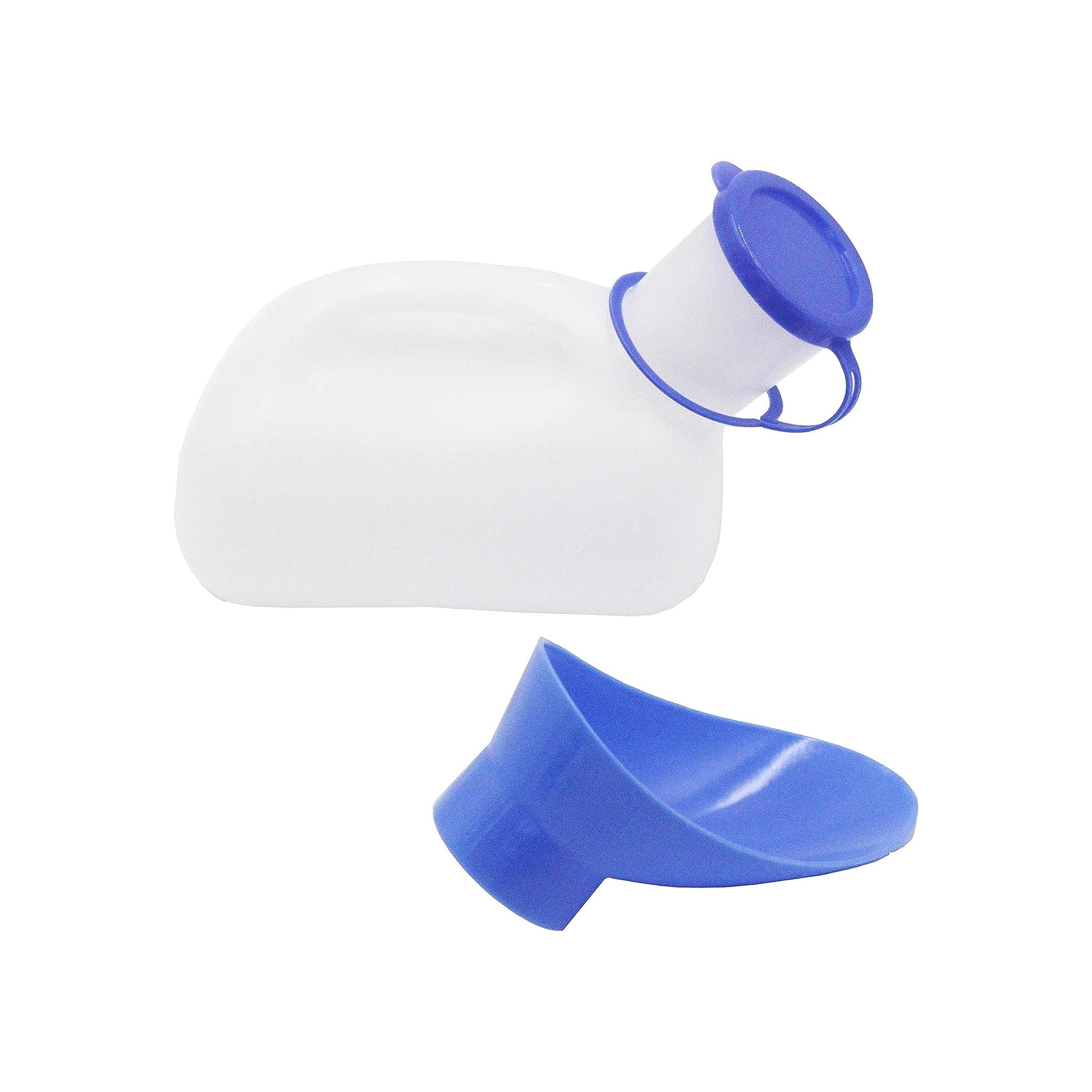 2 Pezzi Orinatoio Portatile Per Adulti – Vaso Notte Con Coperchio, Capacità 2000 Ml, Plastica Resistente