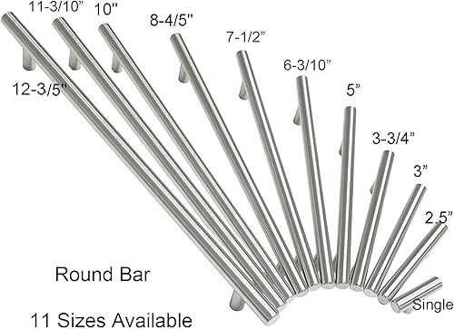Miniatura 7 de Manija con forma de T para cajones de la marca Gobrico pack de 30