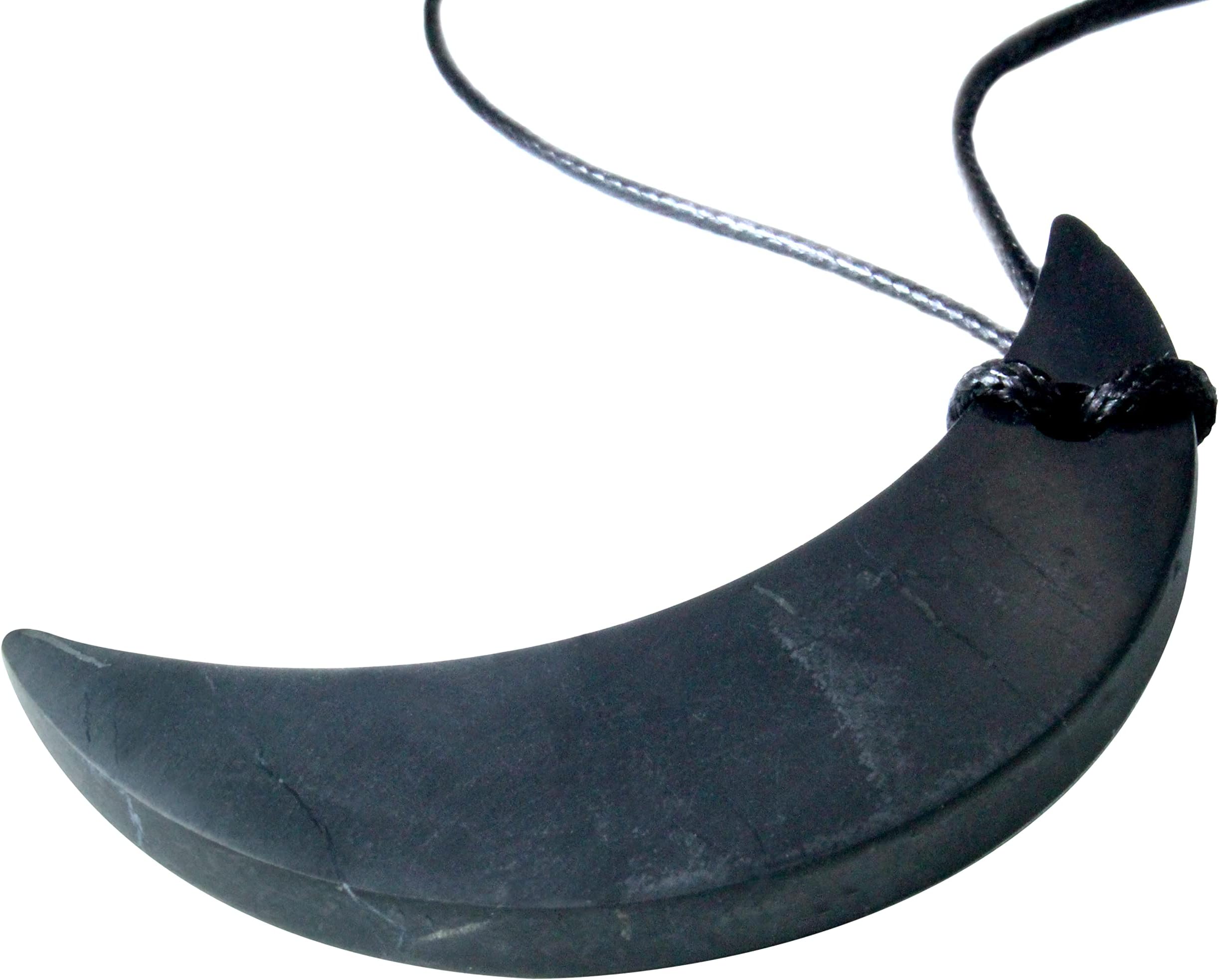 Heka Naturals Shungite Crystal Necklace Pendant | Healing Crystals & Chakra Necklace - Gemstone Jewelry for Men & Women - Spiritual and Joyous Gifts