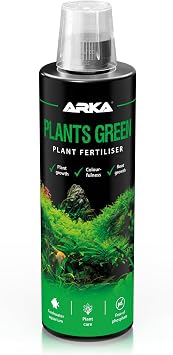 Aquarium plant fertiliser   ARKA Plants Green 473 ml   promotes lush growth & deep roots   complete liquid fertiliser with iron, vitamins & trace elements   easy dosing   for vibrant freshwater tanks