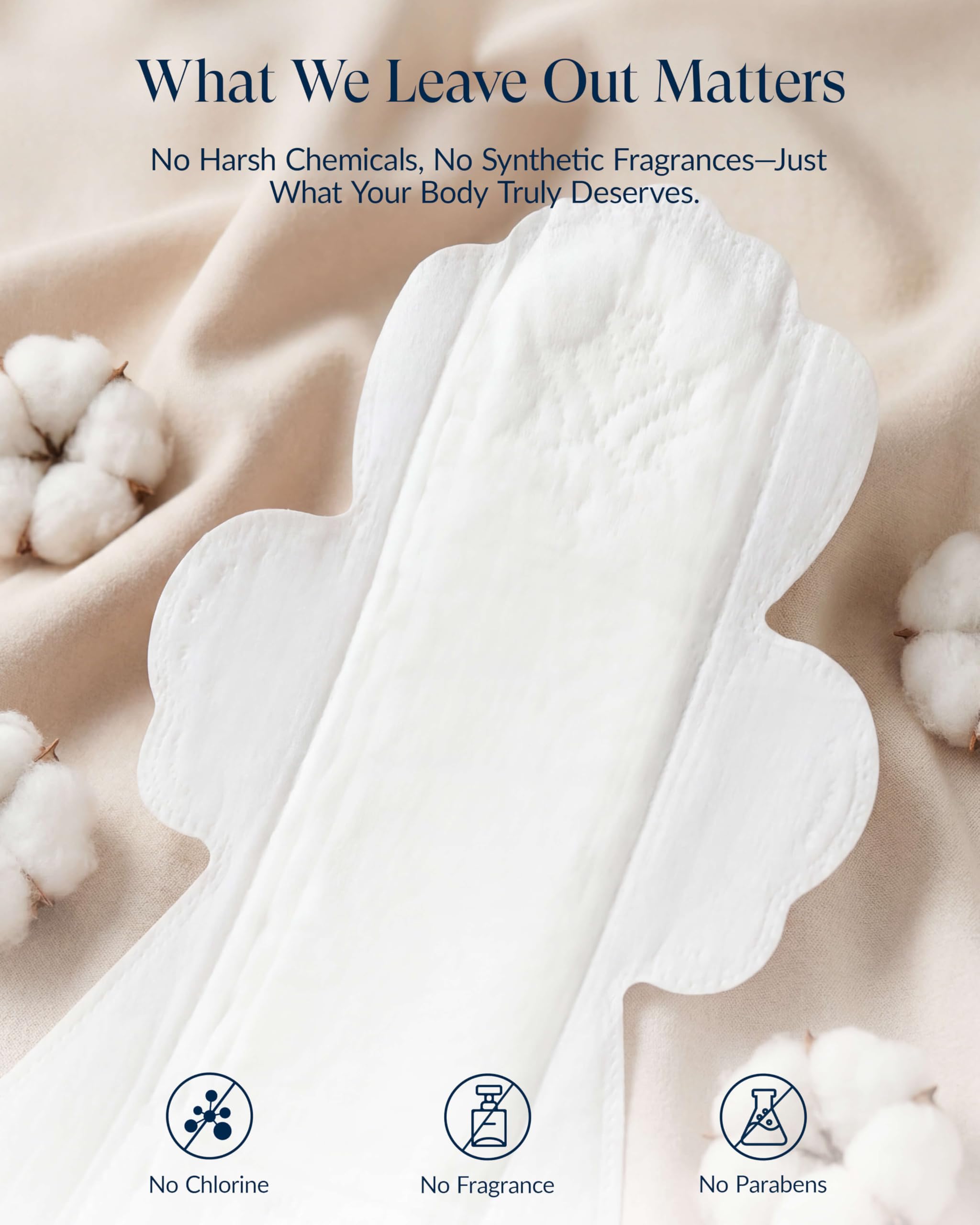 Almohadillas sanitarias 100% orgánicas para mujer, ultra finas, extra pesadas, con alas, almohadillas menstruales de algodón, cobertura adicional, almohadillas femeninas de súper absorción (durante la