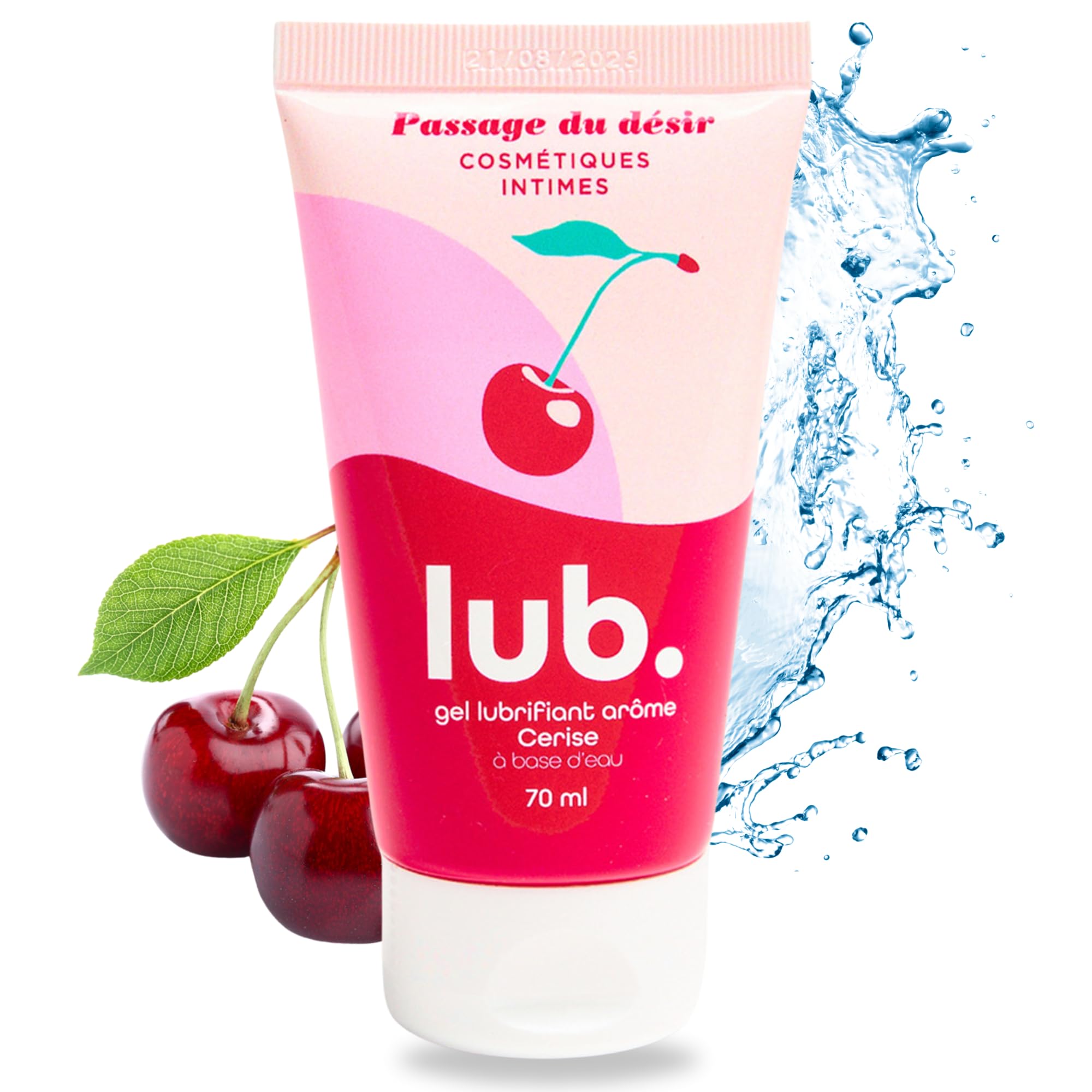 Lubrifiant Intime Nanami à La Cerise - Gel à Base D'eau 150 Ml - Pour Usage Anal Et Vaginal - Sans Paraben - Aromatisé