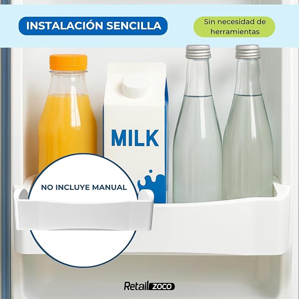 Estante Botellero Frigorífico compatible con Fagor, Botellero inferior para la nevera, código original AS0016135 FA2T006A5 FA - 4