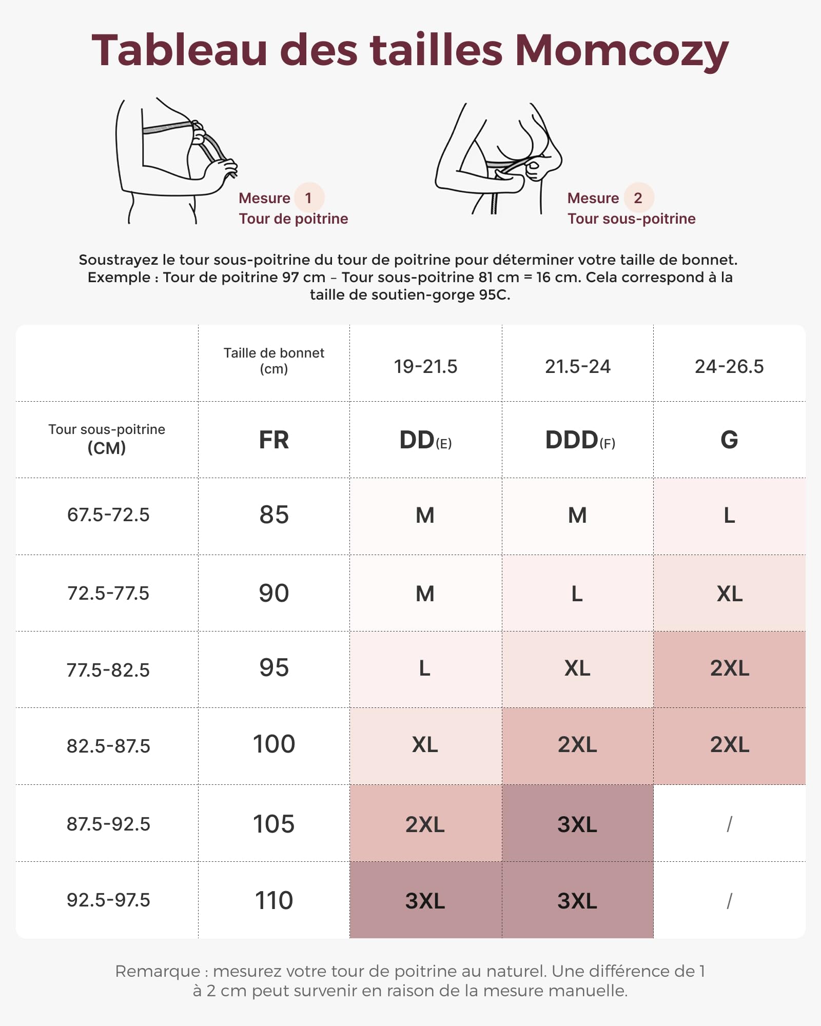 Momcozy Soutien-gorge d'allaitement en coton sans armatures avec rembourrage fixe, coupe sur toute la surface, réglable