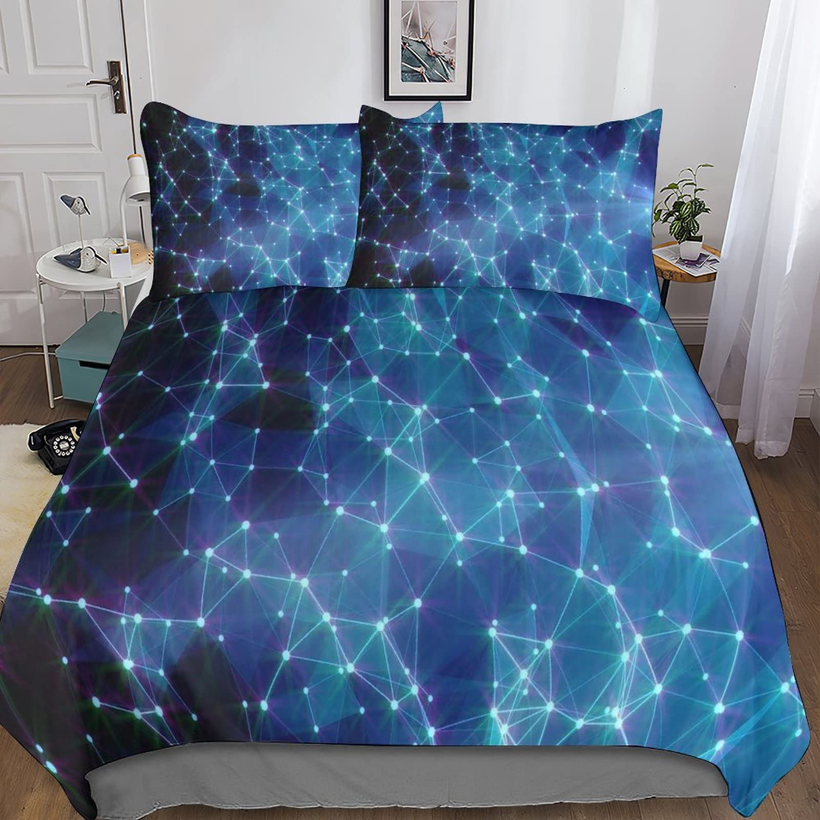 Housse de couette boho en microfibre pour une chambre parentale cocooning