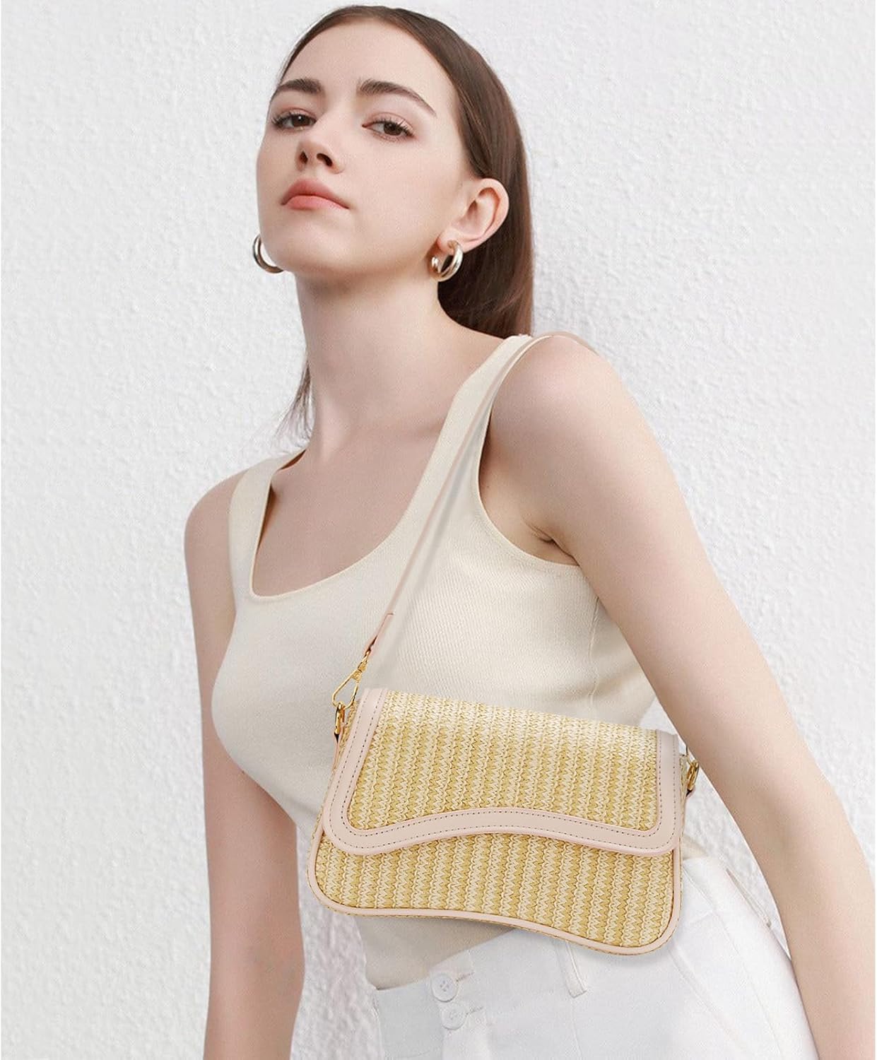 KKXIU Shoulder Bag for Women Small Clutch Purses Cute Hobo Handbag Trendy Underarm Bag - Image 2