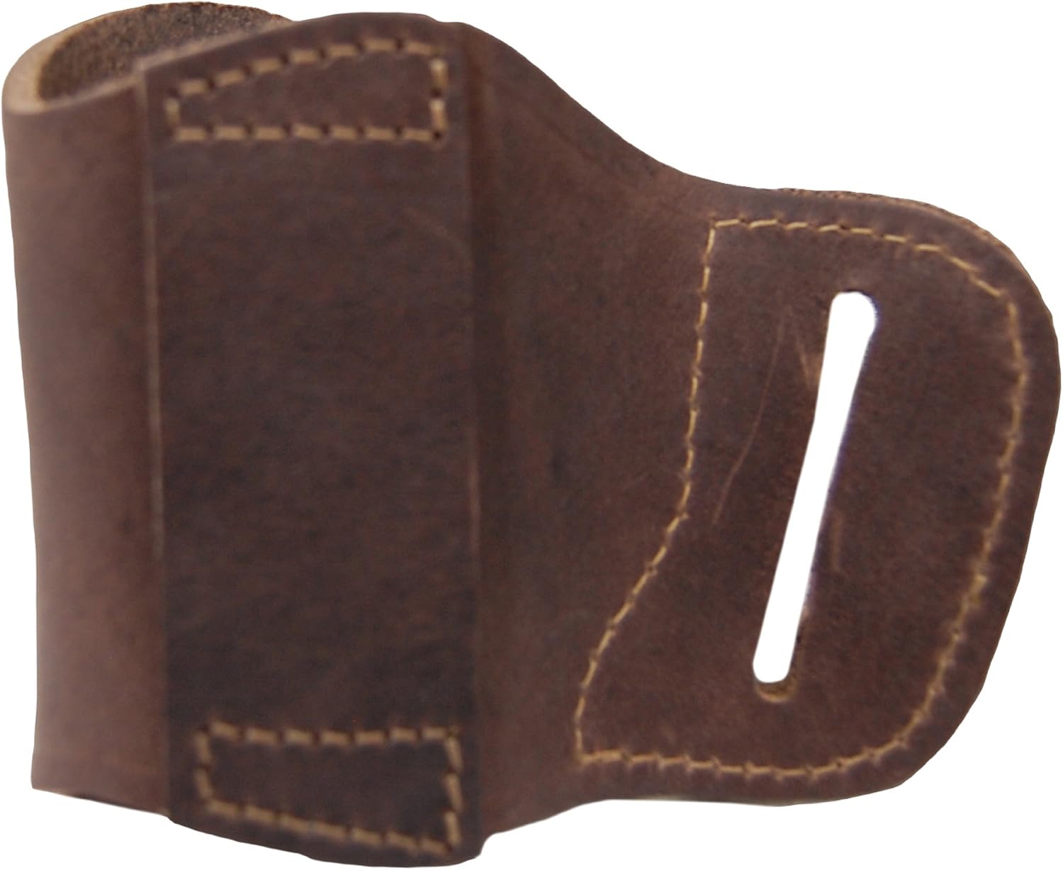 Barsony New Brown Leather OWB Yaqui Style Holster for Mini 22 25 32 380