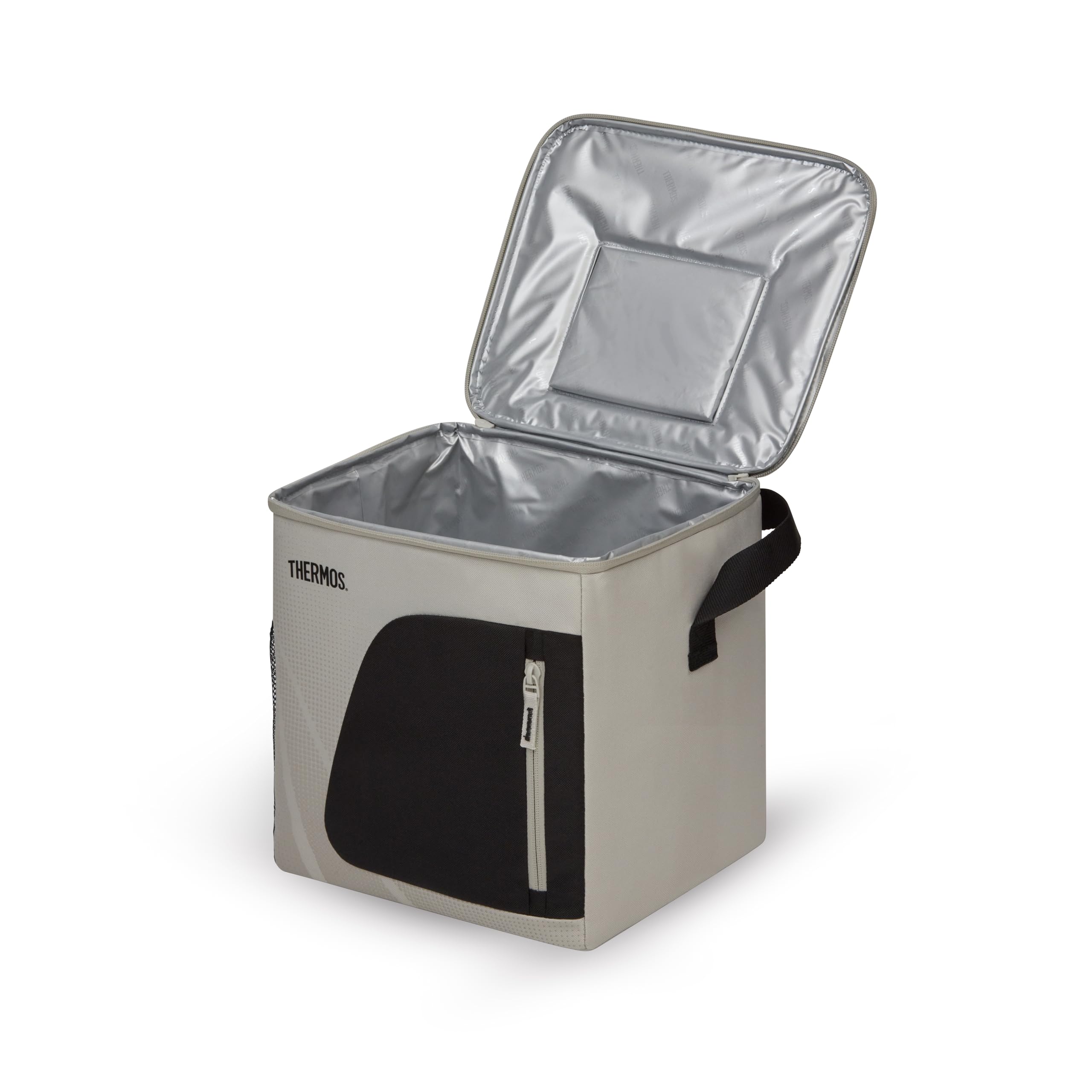 Thermos Radiance - Borsa termica da 17 l, per uso familiare, in arenaria, grande, per picnic e picnic, fodera resistente agli alimenti, isolamento Isotec che mantiene il cibo freddo per 5 ore