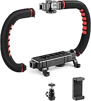 Zeadio Camera Smartphone Stabilizer Grip - Handheld Video Rig for iPhone, Android, DSLR, Action Cams & More