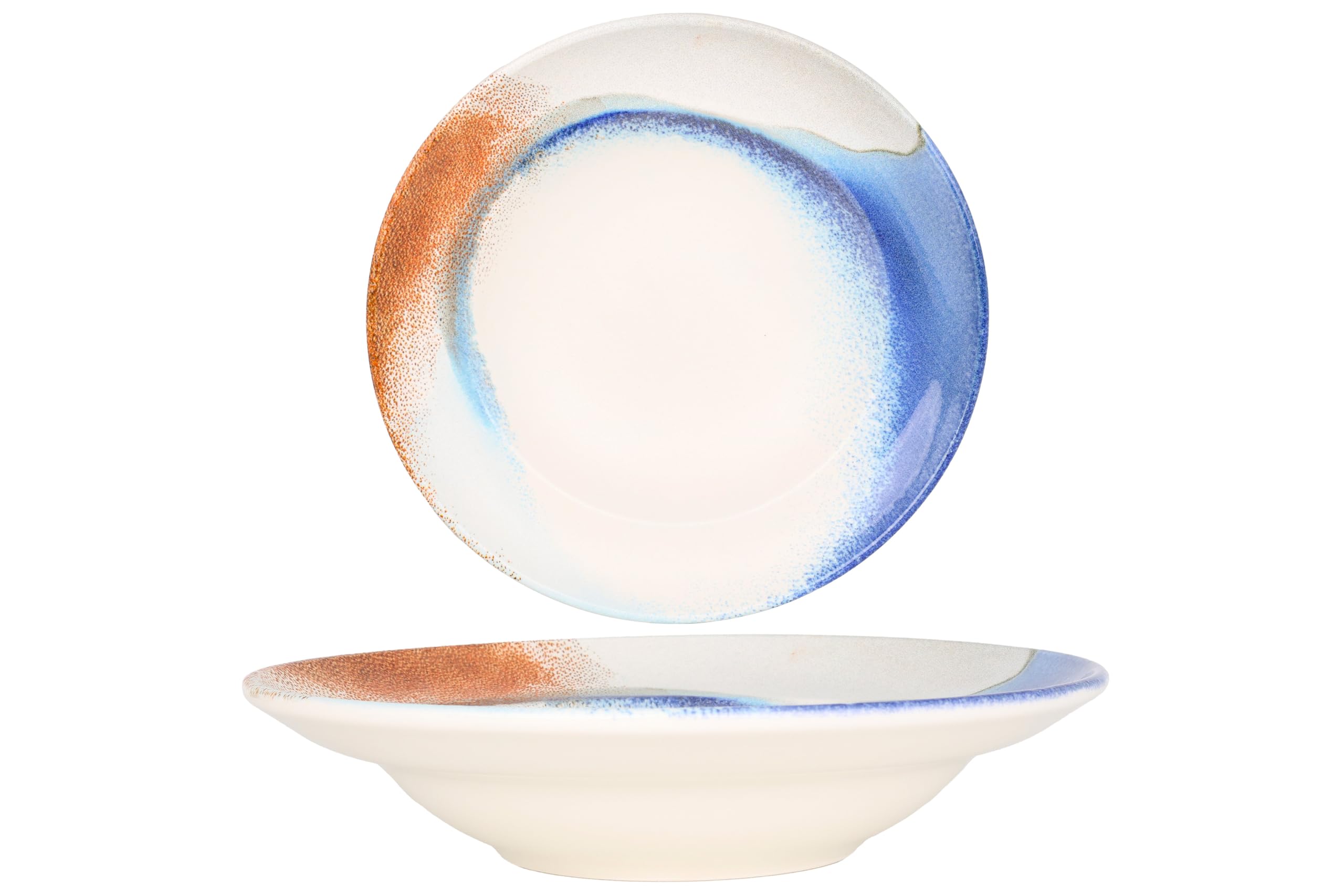 Bonna Assiette De Pâtes - Kymen - Porcelaine - 24 cm (400cc) - lot de 2