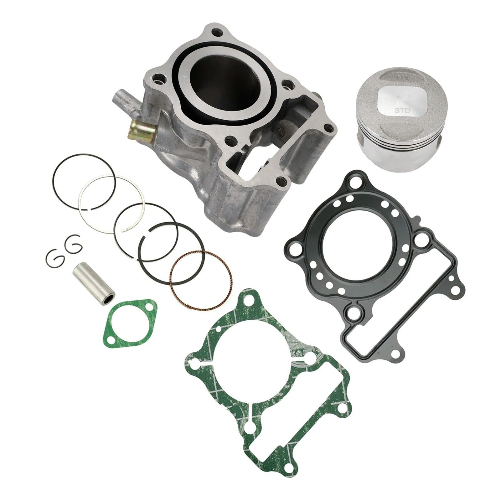 Fasce Elastiche Kit Guarnizioni Pistone Canna Cilindro Da 52,4 Mm Per SES 125 Per Dylan 2002 2003 2004 2005 2006 Pistone
