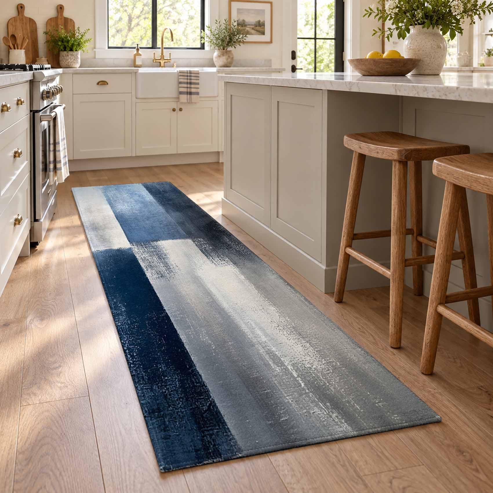 Area Rug Vintage Blue