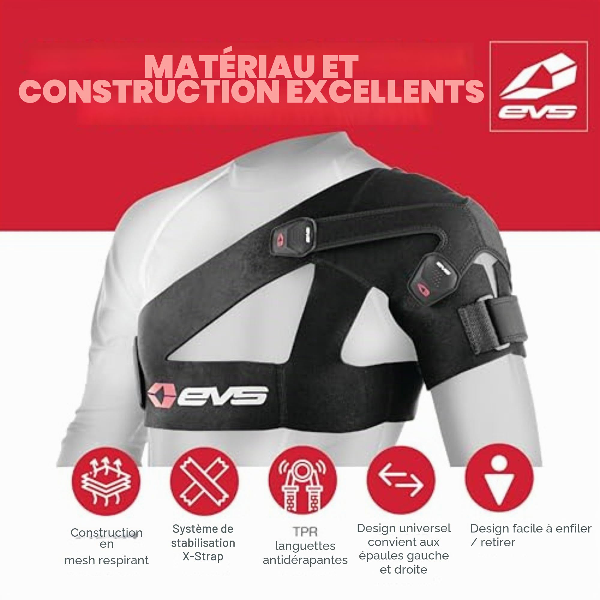 EVS Shoulder Brace Sb03 Black L