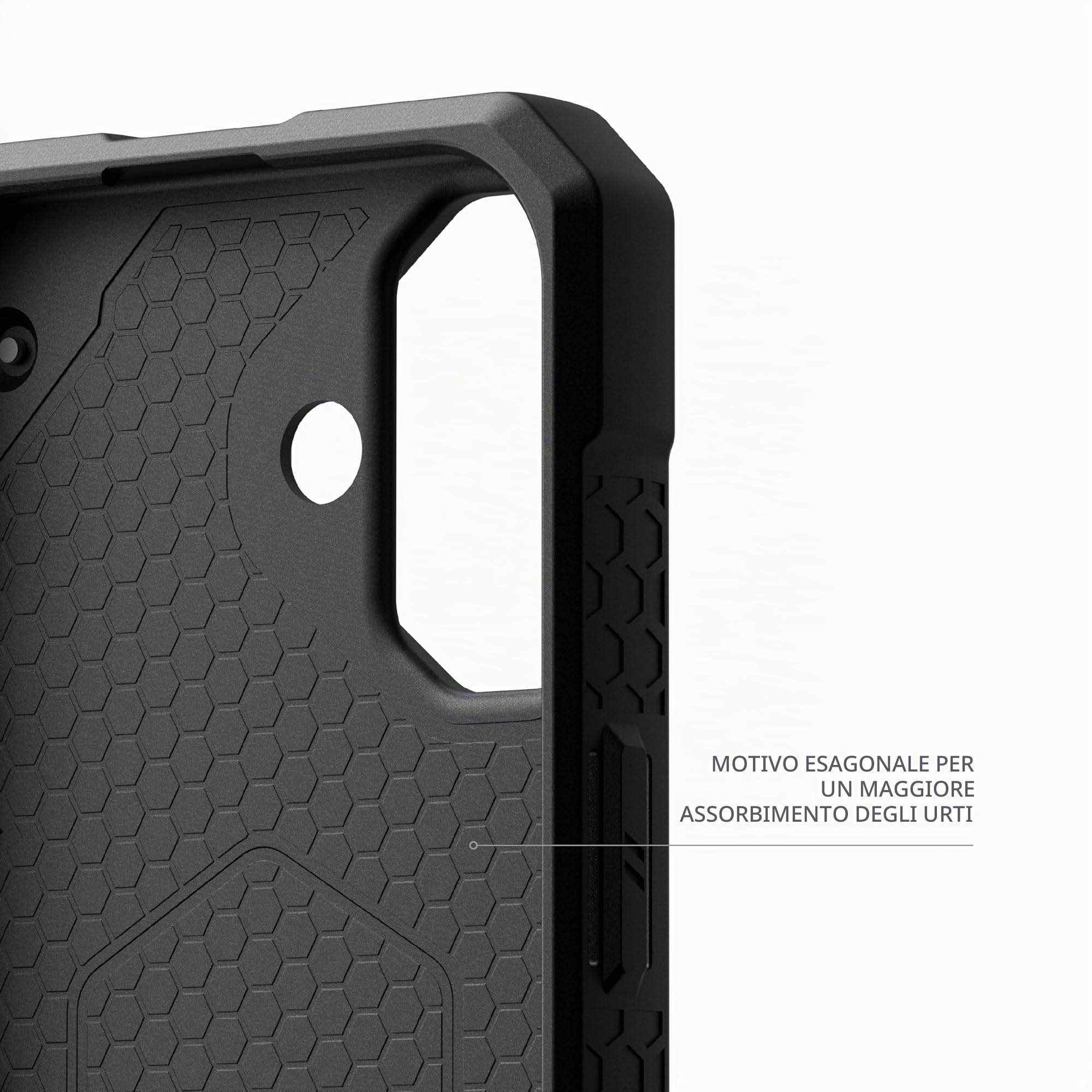 URBAN ARMOR GEAR Monarch Pro Custodia compatibile con Apple iPhone 16 (compatibile con ricarica wireless/magnetica, protezione a 5 strati) fibra di carbonio