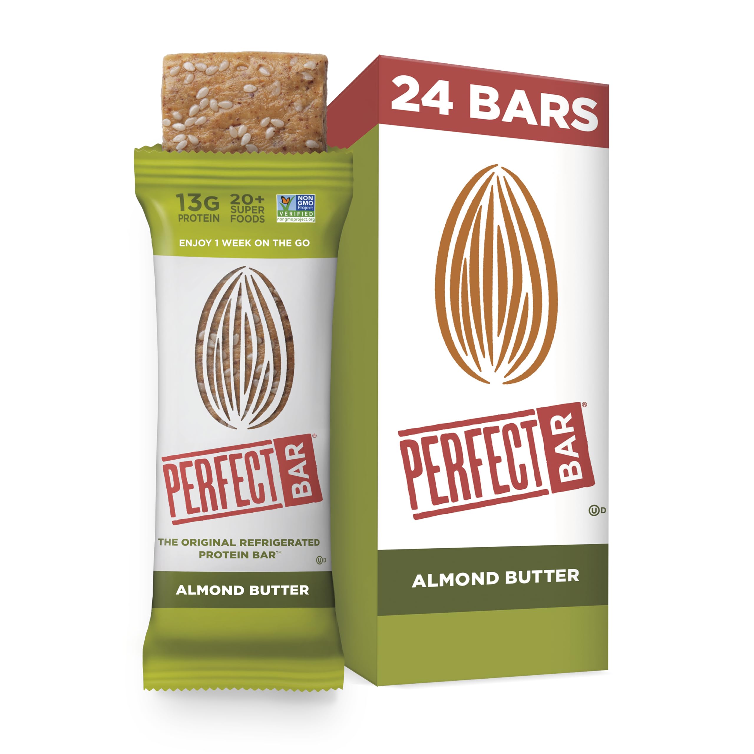 Buy Perfect Bar Original Refrigerated Protein Bar, Almond Butter, 2.5