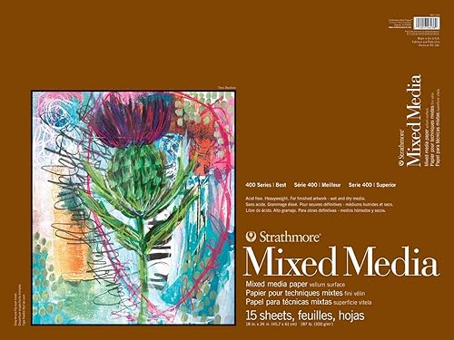 Miniatura 20 de Strathmore 400 Series Mixto Media Pad Tono Azul 11" X14"-15 Hojas -62462411 Azul Tonificado