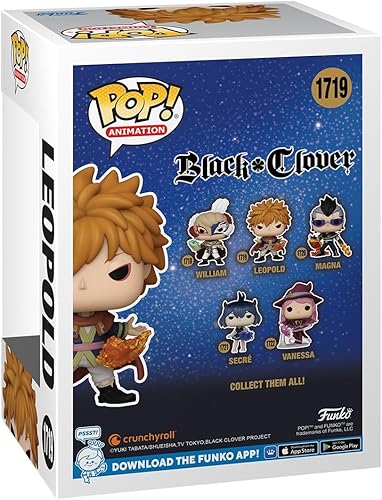 Miniatura 3 de Funko Pop! Animation Black Clover - Leopold Vermillion - Figura de vinilo coleccionable - Idea de regalo - Producto oficial - para niños y adultos -