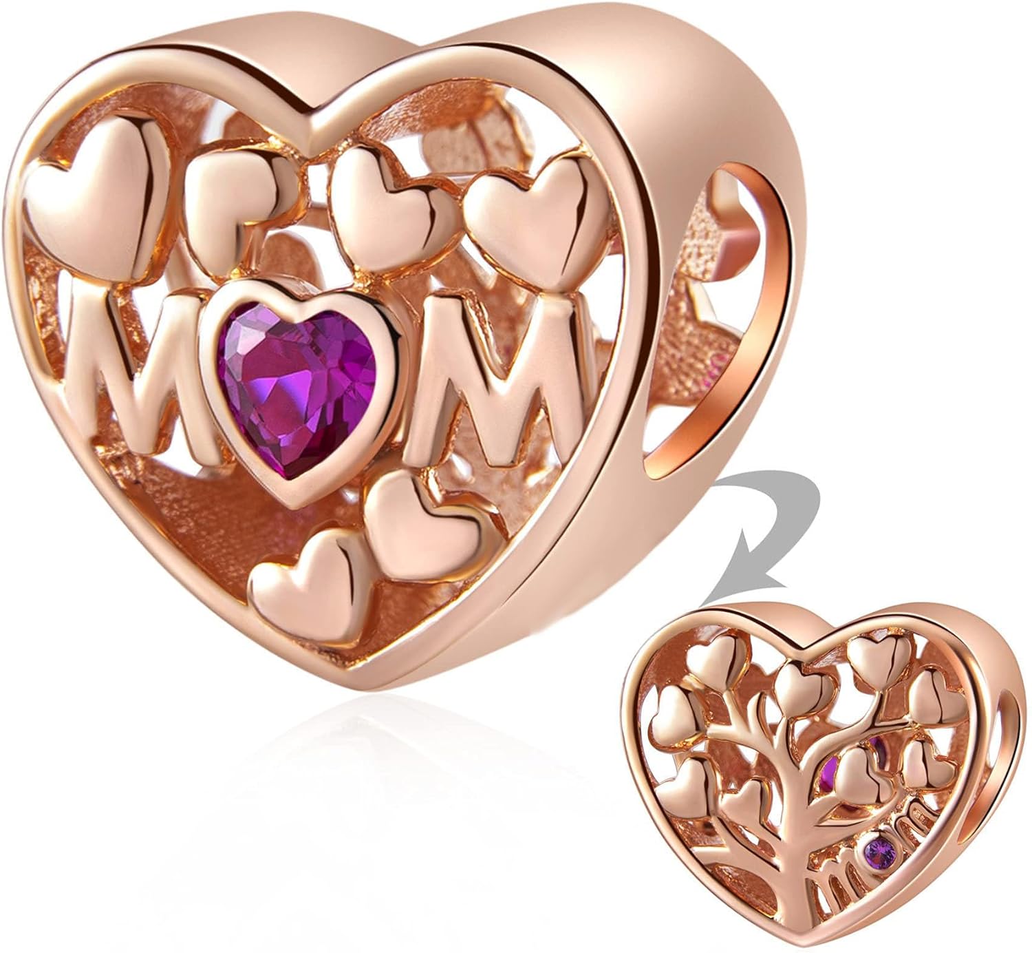 EMOSTAR Mothers Day Series Charms, 925 Sterling Silver Mother Daughter Sister, Tree Man, Family Tree of Love, Best Friend, Mom Heart Beads, Gifts for Family/European Women Bracelet