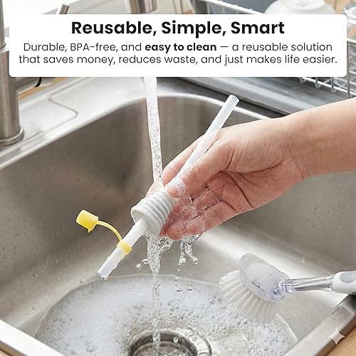 Miniatura 6 de Jokari 12 popotes de soda para beber y sellar bebidas embotelladas