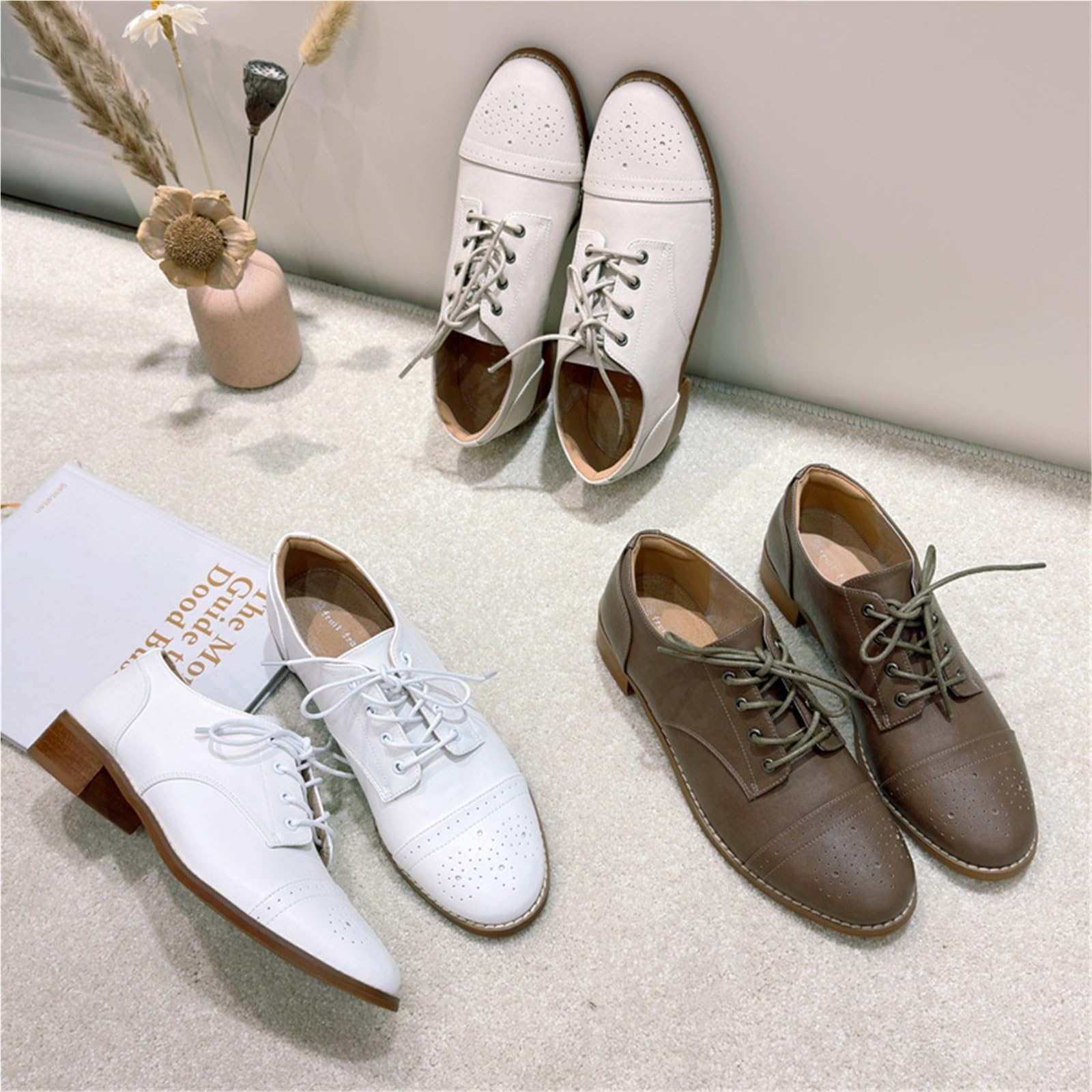 Comode Scarpe Oxford da Donna, Allacciate da Cerimonia, Mary Jane