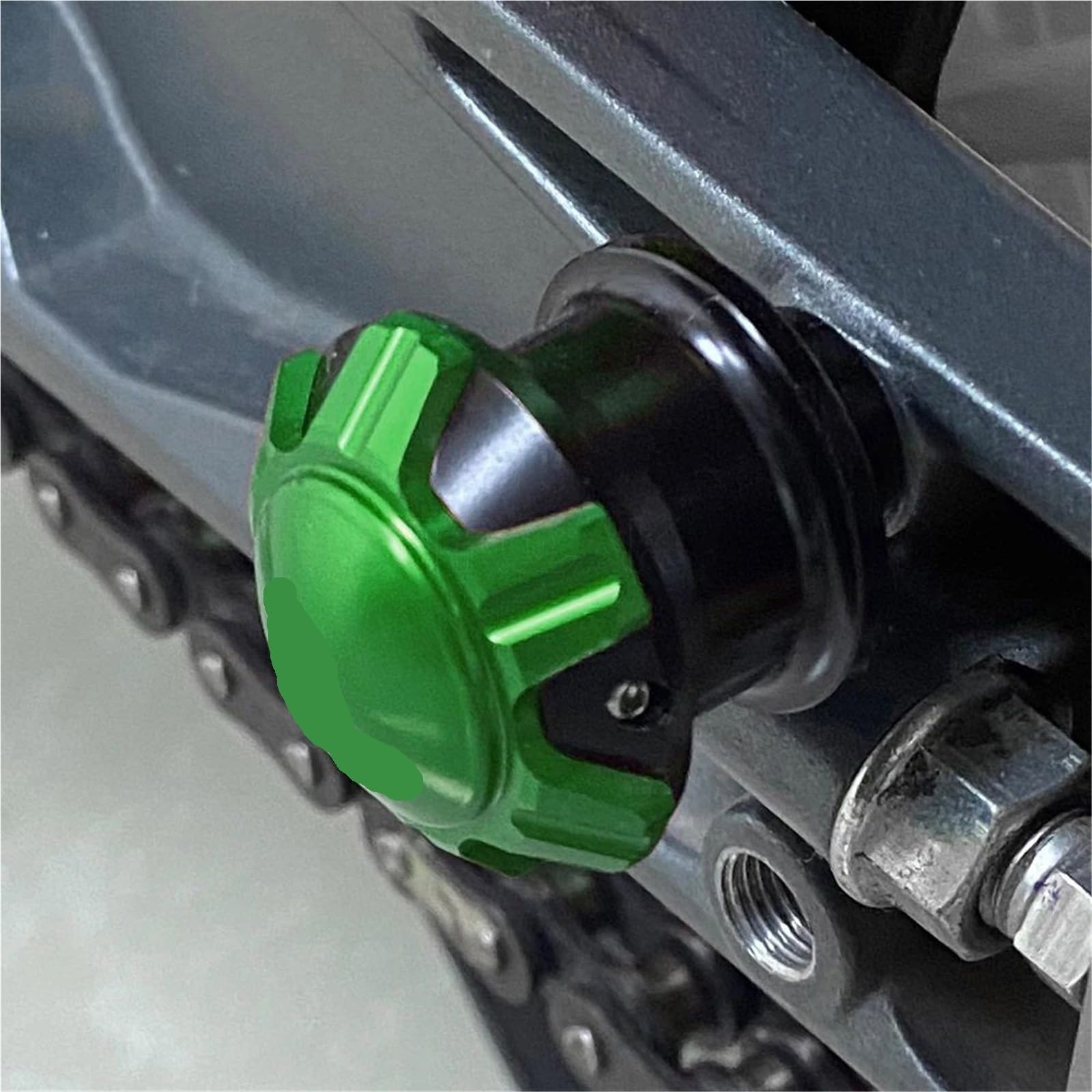 Fit For Kawasaki ER6N 2006-2013 2014 2015 2016 Motorcycle Swingarm Spools Rear Stand Screws Sliders CNC Aluminum Accessorie(NEW GREEN)
