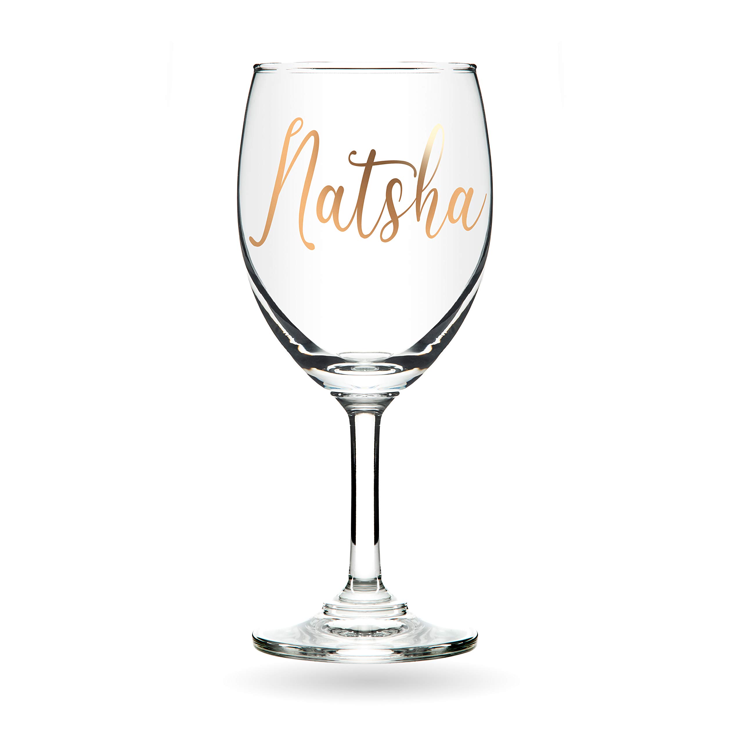THE GRANDEUR Customized Name Wine Glass 230ml - Gift for Girlfriend Wife Boyfriend Husband Couple