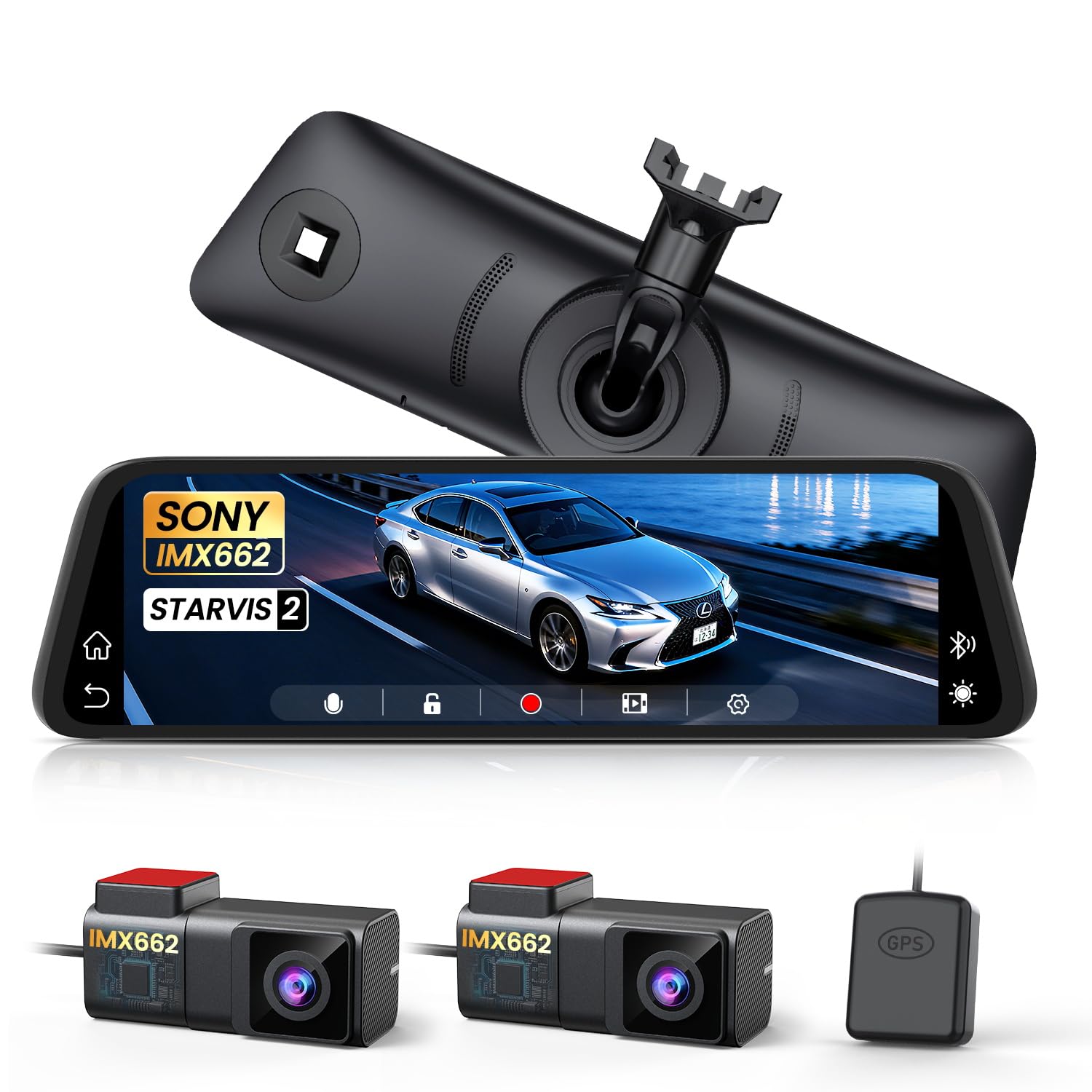 Amazon.co.jp: AUTO-VOX T11 純正交換 ドライブレコーダー ミラー型