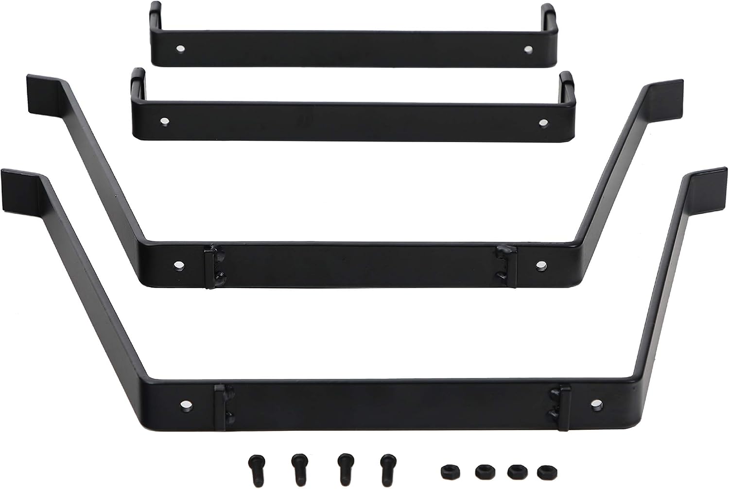 PHI VILLA 20 Inches Indoor/Outdoor Firewood Rack Fireplace Log Carriers & Holders Wood Burning Stove Accessories, Black
