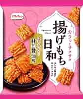 Amazon.co.jp: 栗山米菓 揚げもち日和（甘口醤油味） 65g×16袋