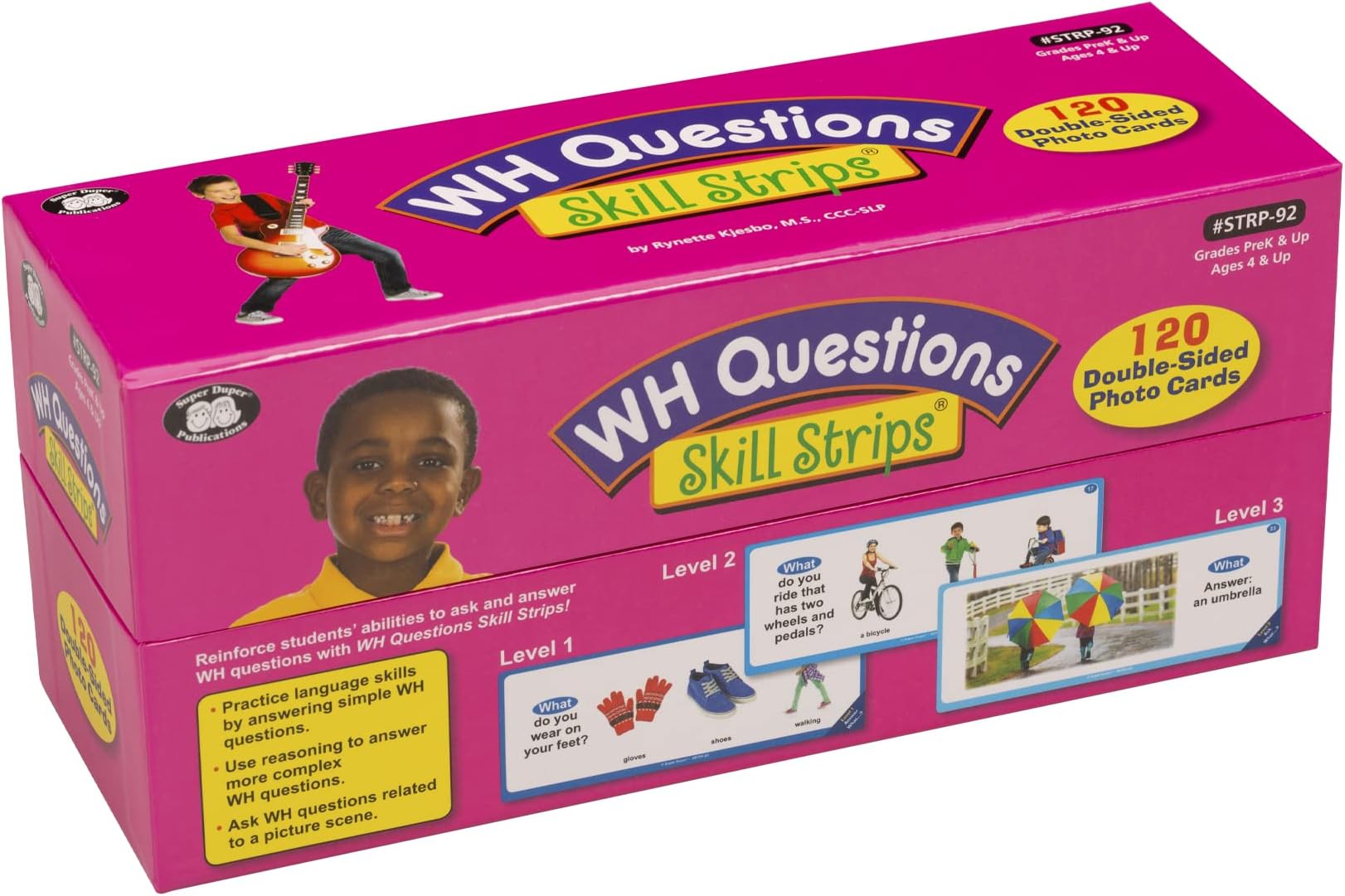 WH Questions Skill Strips® Photo Cards | Educational Learning Resource for Children | Practice Expressive and Receptive Language Skills