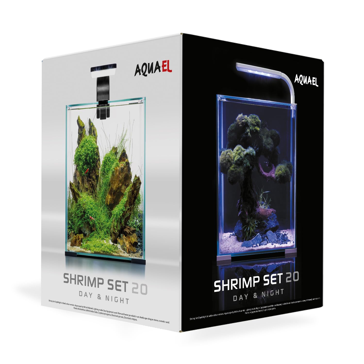 AQUAEL 122979 Shrimp Set Day & Night - Acuario, 19L, Transparente