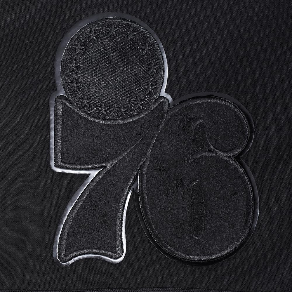 Pro Standard NBA Mens Mens NBA Classic Triple Black Cotton Double Knit Athletic Short - Image 7