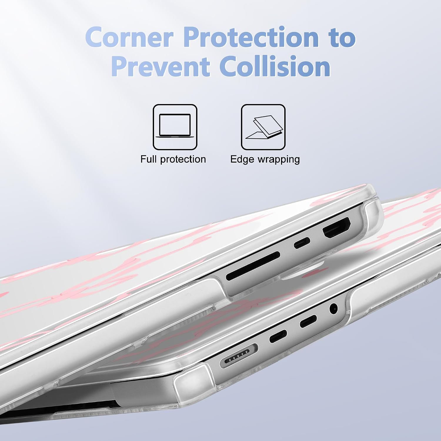Case for 2026 MacBook Pro 14-inch M5 M4 M3 M2 M1 Pro/Max Chip, Release 2026 2025-2021, Model A3427 A3426 A3434 A3112 A3401 A3185, Plastic Hard Shell Case with Keyboard Cover, Bow