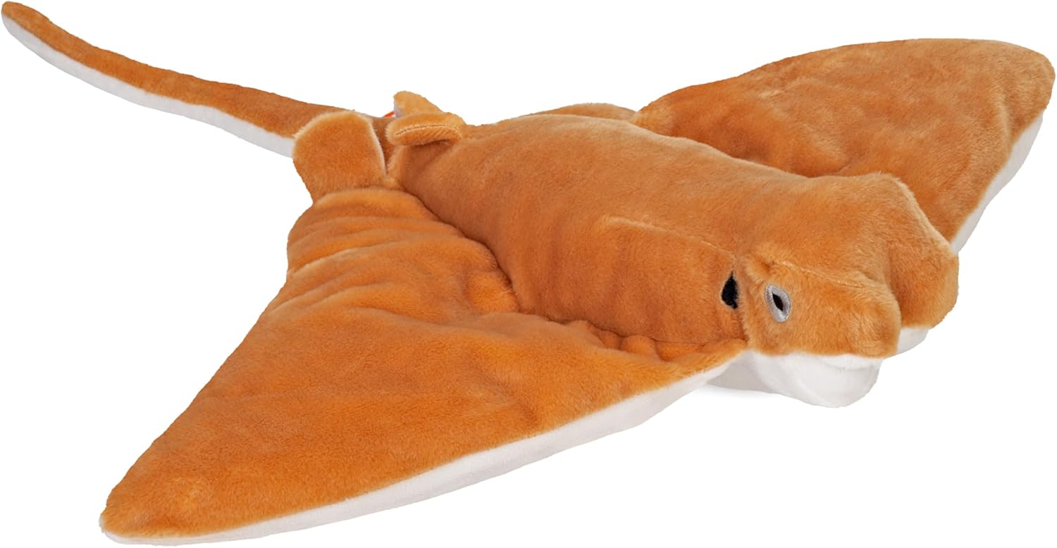 Wild Republic Cuddlekins Eco Cownose Ray, Stuffed Animal, 12 Inches, Plush Toy, Fill is Spun Recycled Water Bottles, Eco Friendly