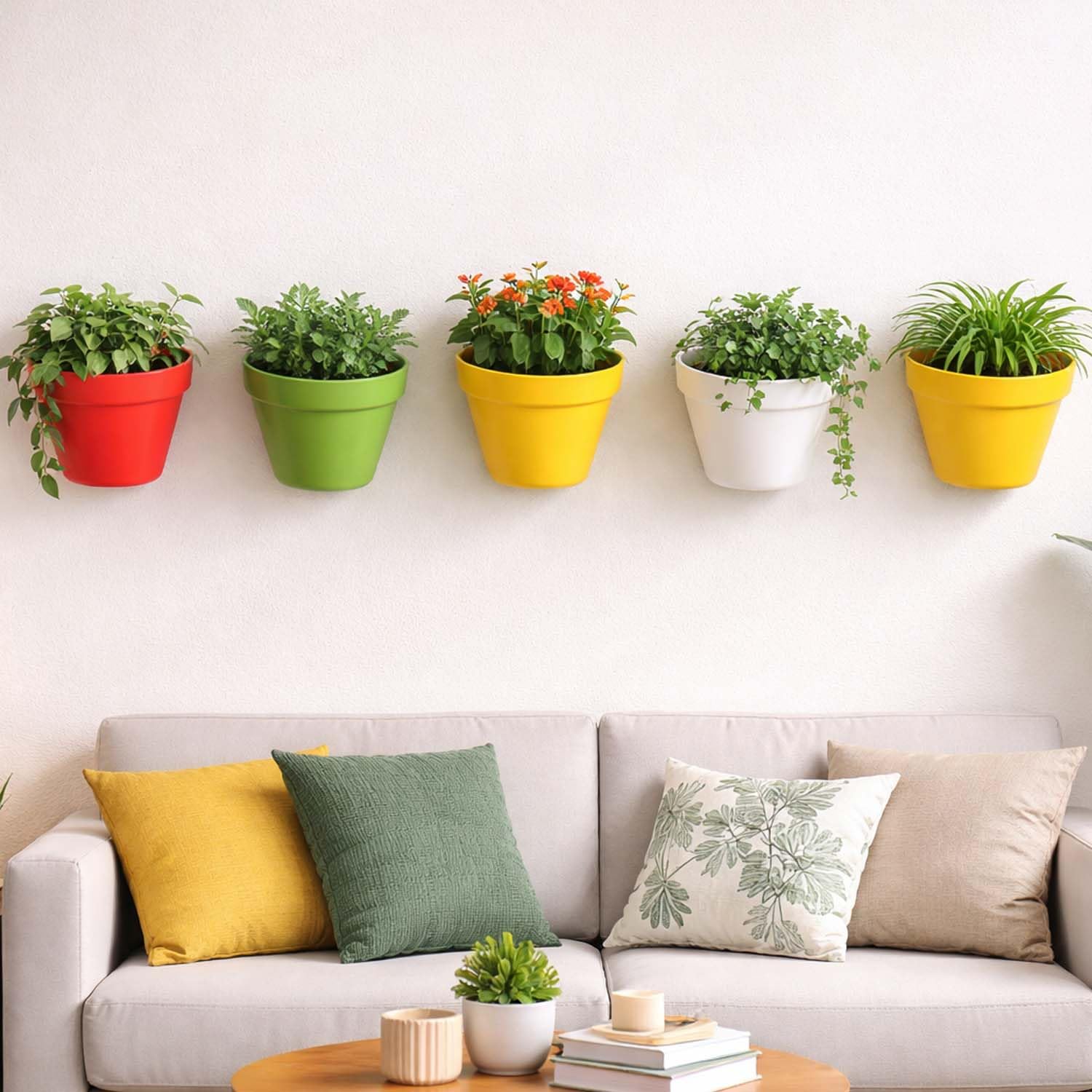 Go Hooked Wall Planters - 5 Pack for Vertical Gardens -1 Go Hooked Wall Planters - 5 Pack for Vertical Gardens -1