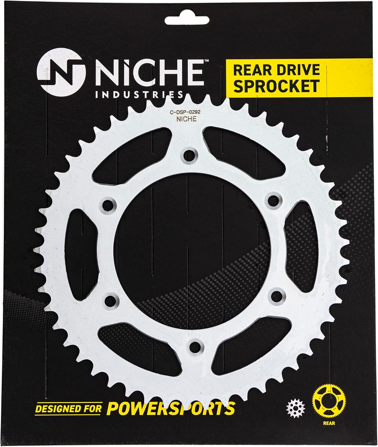 NICHE Drive Sprocket Chain Combo for Honda CR250R Front 13 Rear 49 Tooth 520V-X X-Ring 120 Links
